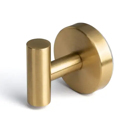 No-Drill T-Profile Suction Robe Hook - Satin Brass No-Drill T-Profile Suction Robe Hook - Satin Brass
