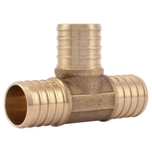 PEX Tee Fitting, 1", Barb x Crimp, Lead-Free PEX Tee Fitting, 1", Barb x Crimp, Lead-Free