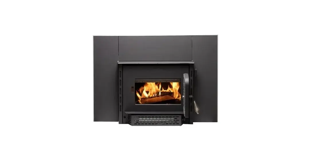 ASHLEY AW1820E AW1820E Wood Stove Insert, Plate Steel, Metallic