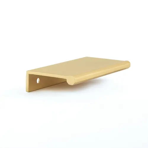 5" Center to Center Baker Edge Pull Satin Brass Finish 5" Center to Center Baker Edge Pull Satin Brass Finish