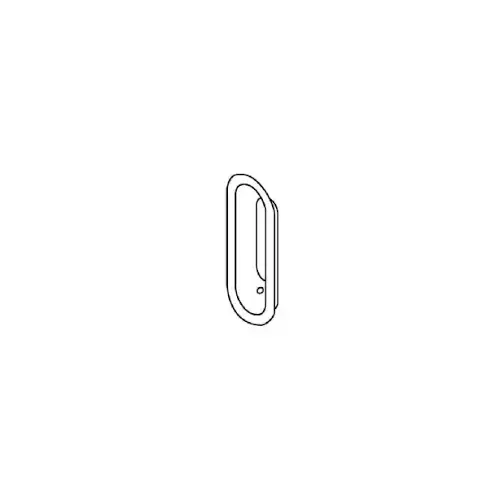 1-1/2" x 4" Flush Pull Satin Black Finish 1-1/2" x 4" Flush Pull Satin Black Finish