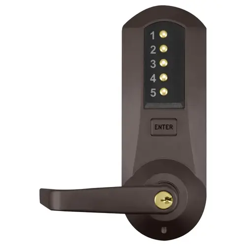 Simplex 5000 Series Mortise Combination Lever Lock, No Deadbolt, KIL Dark Bronze Brass Accents Simplex 5000 Series Mortise Combination Lever Lock, No Deadbolt, KIL Dark Bronze Brass Accents