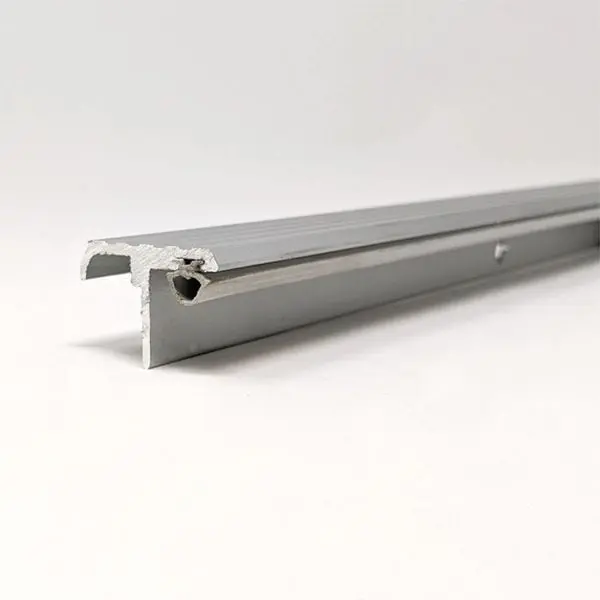 Pemko 80 (6 8) T Overlapping Astragal with Silicone Clear Aluminum Finish 355CS80