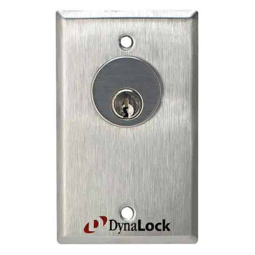 7025 Series Keyswitches, Momentary/Maintained, 1/Ea. DPDT Satin Stainless Steel 7025 Series Keyswitches, Momentary/Maintained, 1/Ea. DPDT Satin Stainless Steel