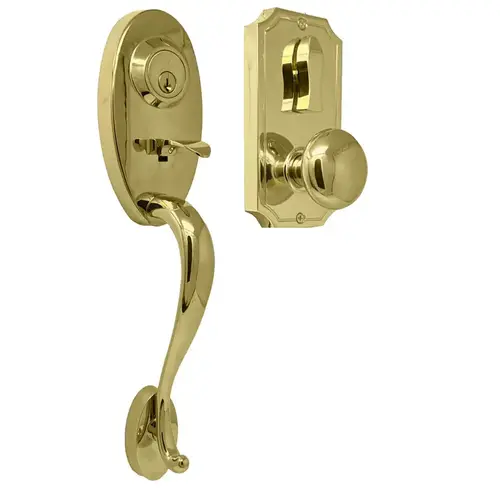 Lexington 1400 Series Panic Proof Entry with Interior Impresa Knob Lifetime Brass Finish Lexington 1400 Series Panic Proof Entry with Interior Impresa Knob Lifetime Brass Finish