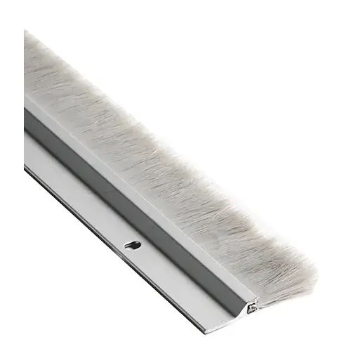 84" (7 ft) Nylon Brush Sweep Anodized Aluminum Finish 84" (7 ft) Nylon Brush Sweep Anodized Aluminum Finish