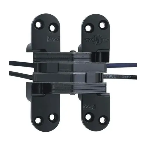 218 Series 4-5/8" PT Invisible Hinge (1-3/4" Minimum Door Thickness) .4 AMP Flat Black Coated 218 Series 4-5/8" PT Invisible Hinge (1-3/4" Minimum Door Thickness) .4 AMP Flat Black Coated