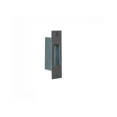 Flat Box Strike Compatible with 1850A-020 with 3/4" Bolt Throw Deadlock Black Anodized Finish Flat Box Strike Compatible with 1850A-020 with 3/4" Bolt Throw Deadlock Black Anodized Finish