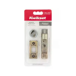 Kwikset 81826-004 6 Way Adjustable Plain Latch Satin Nickel Finish