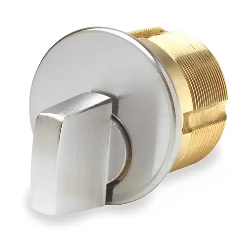 1-1/2" ADA Turn Knob Mortise Cylinder with Adams Rite Cam Black Aluminum Finish 1-1/2" ADA Turn Knob Mortise Cylinder with Adams Rite Cam Black Aluminum Finish