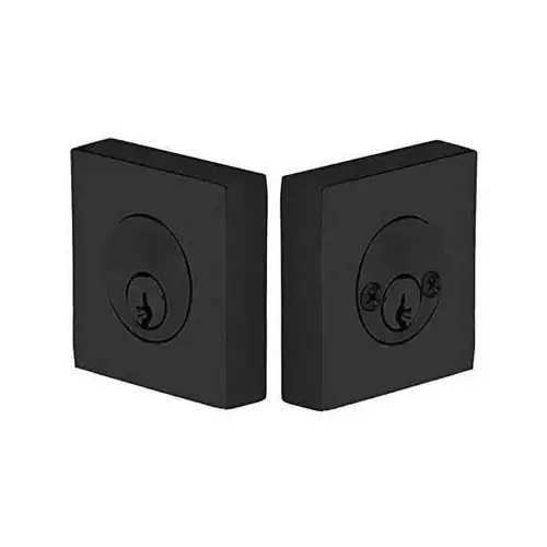 Square Double Cylinder Deadbolt Bright Chrome Finish Square Double Cylinder Deadbolt Bright Chrome Finish