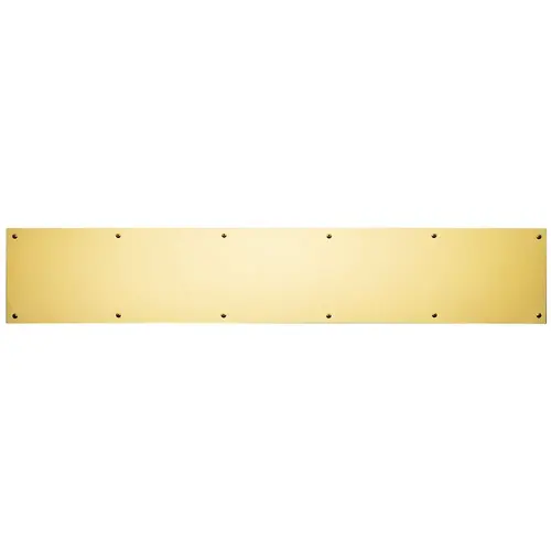 4" x 34" Kick Plate Satin Brass Finish 4" x 34" Kick Plate Satin Brass Finish