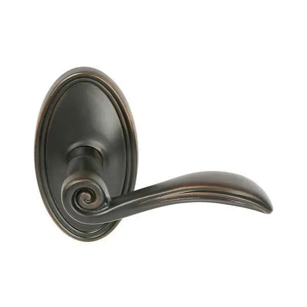 Emtek Designer Brass Leverset - Elan Lever Passage Set 8120-EN-RH-US7