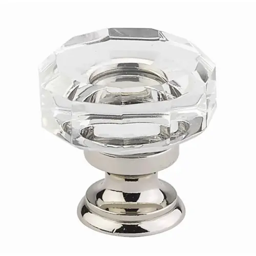 Lowell 1-3/8" Crystal Cabinet Knob Antique Nickel Finish Lowell 1-3/8" Crystal Cabinet Knob Antique Nickel Finish