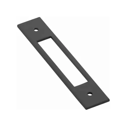 Modern Cabinet Backplate for Pull with 4" Center to Center Flat Black Finish Modern Cabinet Backplate for Pull with 4" Center to Center Flat Black Finish