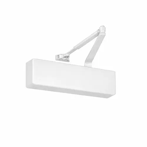 Adjustable Heavy Duty Surface Mount Door Closer with Sex Nuts White Suede Powder Coat Finish Adjustable Heavy Duty Surface Mount Door Closer with Sex Nuts White Suede Powder Coat Finish