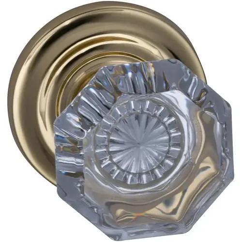 955 with Traditional Rose Single Dummy Knob Bright Brass Finish 955 with Traditional Rose Single Dummy Knob Bright Brass Finish
