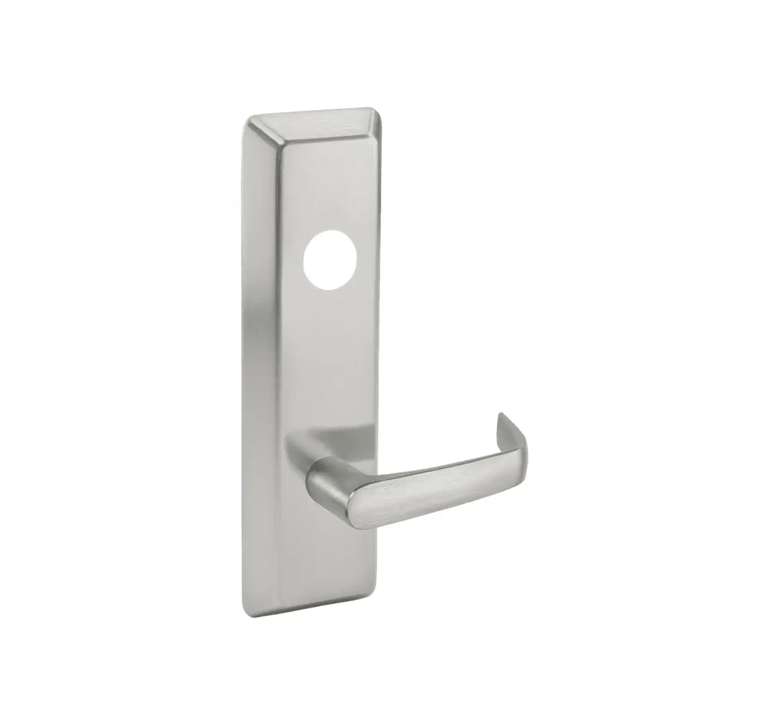 Corbin Russwin ED4000 Series Classroom Function Secure Bolt Rim Surface and Concealed V. R. Trim Bright Stainless Steel D855ET 629 RHR