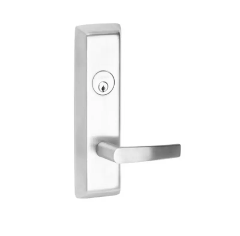 Corbin Russwin Nightlatch Lever TrimEssex Lever w/Escutcheon Right Hand Reverse Satin Brass E957ET 606 RHR