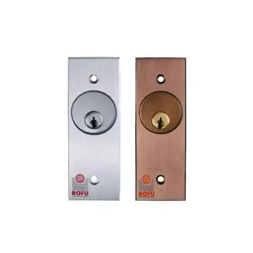 9200 Series Momentary SPDT Narrow Stile Key Switch, Satin Aluminum 9200 Series Momentary SPDT Narrow Stile Key Switch, Satin Aluminum