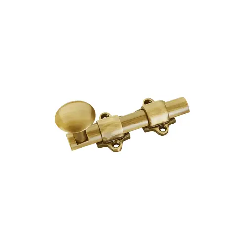 4" Dutch Door Bolt French Antique Brass Finish 4" Dutch Door Bolt French Antique Brass Finish