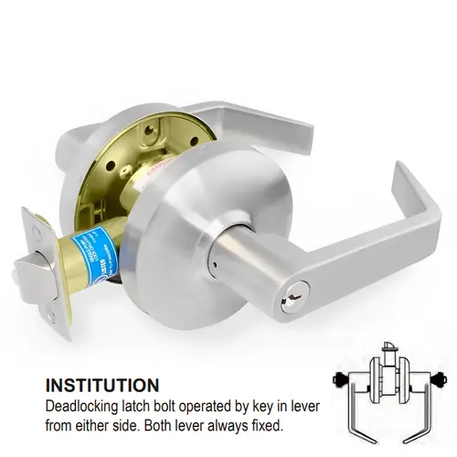 Cal Royal CTUB09 US26D GENESYS, INSTITUTIONAL LOCKSET Satin chromium ...