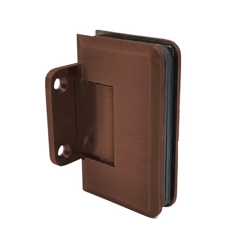 Premier Series Glass To Wall Mount Shower Door Hinge With Short Back Plate Antique Copper Premier Series Glass To Wall Mount Shower Door Hinge With Short Back Plate Antique Copper