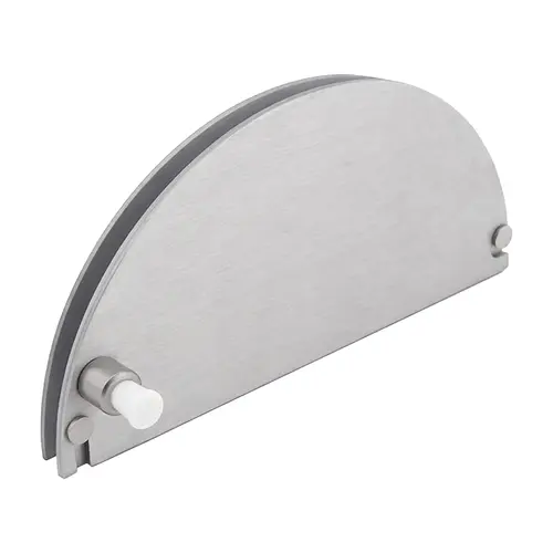 Half-Round Ticket Window, 8" X 4" Size, 1/4" Glass Thickness, Satin Anodized Finish Half-Round Ticket Window, 8" X 4" Size, 1/4" Glass Thickness, Satin Anodized Finish