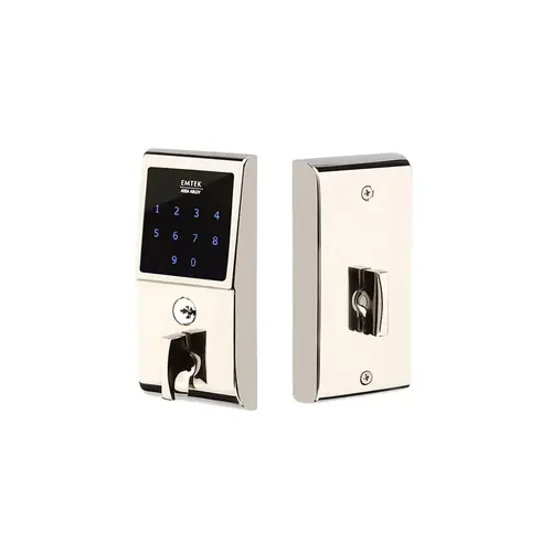 Emtouch Electronic Touchscreen Deadbolt Polished Nickel Lifetime Finish Emtouch Electronic Touchscreen Deadbolt Polished Nickel Lifetime Finish