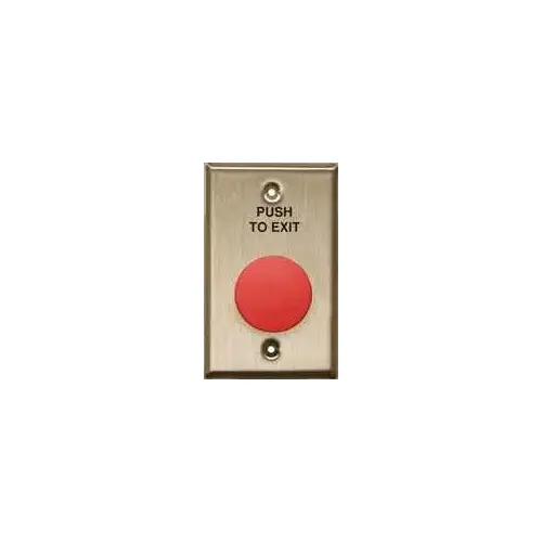 DETEX PB21583 Mullion Mount Push Button with Shroud, Terminals, and ...