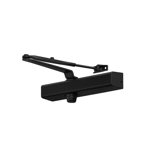 Medium Duty Surface Door Closer with Regular Arm with Parallel Bracket Matte Black Finish Medium Duty Surface Door Closer with Regular Arm with Parallel Bracket Matte Black Finish