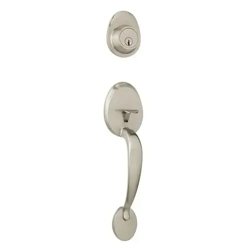 SH1100-DT Daytona Single Cylinder Handleset, Exterior Pack Less Inside Parts, KW1 Keyway, Round Corner Adjustable Latch, Round Corner Strike SH1100-DT Daytona Single Cylinder Handleset, Exterior Pack Less Inside Parts, KW1 Keyway, Round Corner Adjustable Latch, Round Corner Strike