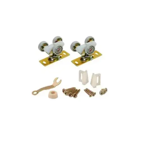 PK1225 Pocket Door Part Set, Triple Wheel Rollers & Hardware, 1" Ball Bearing Wheels, 200LB Capacity PK1225 Pocket Door Part Set, Triple Wheel Rollers & Hardware, 1" Ball Bearing Wheels, 200LB Capacity
