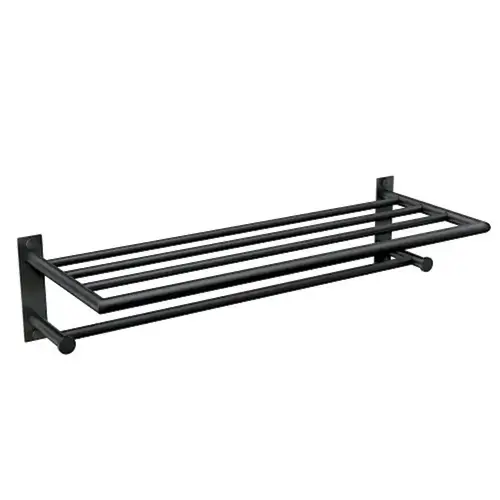 Arlys Towel Shelf Matte Black Finish Arlys Towel Shelf Matte Black Finish