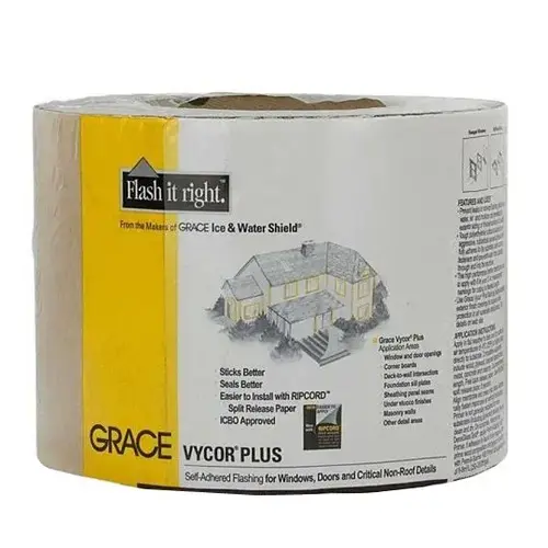 6" x 75 ft Vycor Plus Black-Grey 6" x 75 ft Vycor Plus Black-Grey