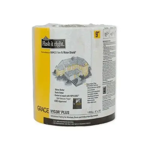 9" x 75 ft Vycor Plus Black-Grey 9" x 75 ft Vycor Plus Black-Grey