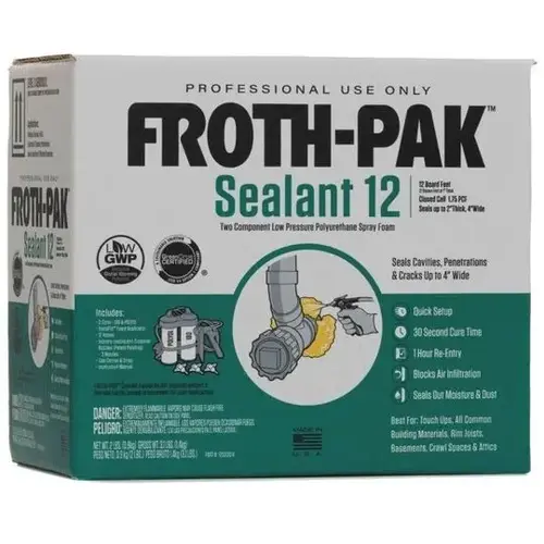Froth-Pak 12 Spray Foam Sealant Kit Froth-Pak 12 Spray Foam Sealant Kit