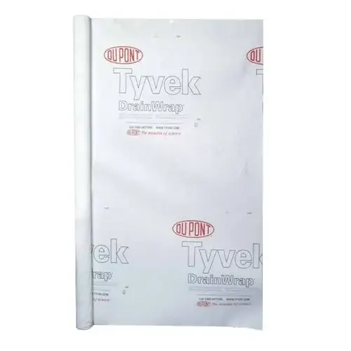 10 ft x 125 ft Tyvek DrainWrap 10 ft x 125 ft Tyvek DrainWrap