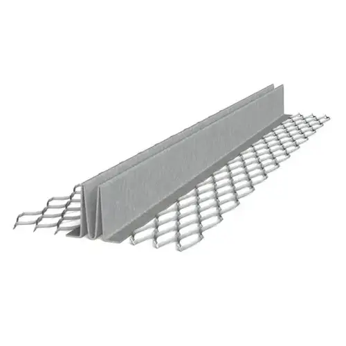 1/2" x 10 ft #15 Zinc Double-V Expanded Flange Control Joint 1/2" x 10 ft #15 Zinc Double-V Expanded Flange Control Joint
