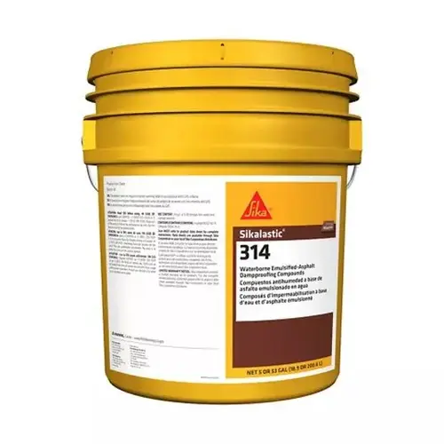 Sikalastic 314 Dampproofing Compound - 5 Gallon Pail Sikalastic 314 Dampproofing Compound - 5 Gallon Pail