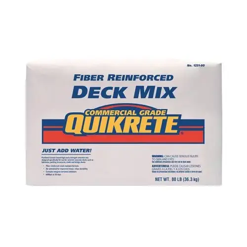 Fiberglass Reinforced Deck Mix - 80 Lb. Bag Fiberglass Reinforced Deck Mix - 80 Lb. Bag