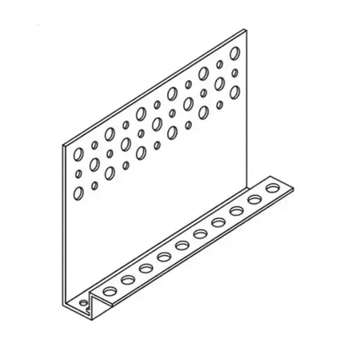 1/16" Universal Starter Strip for 1" to 4" Insulation with Drain Holes - 2-7/8" Back Flange & Perforated Flange 1/16" Universal Starter Strip for 1" to 4" Insulation with Drain Holes - 2-7/8" Back Flange & Perforated Flange