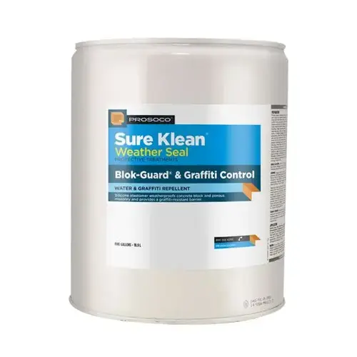 Sure Klean Weather Seal Blok-Guard & Graffiti Control 15 - 5 Gallon Pail Clear Sure Klean Weather Seal Blok-Guard & Graffiti Control 15 - 5 Gallon Pail Clear