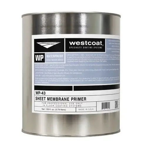 WP-43 Sheet Membrane Primer - 1 Gallon Pail WP-43 Sheet Membrane Primer - 1 Gallon Pail