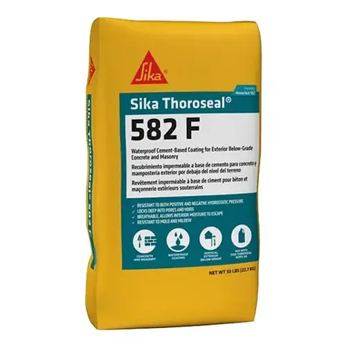 Thoroseal 582 F Waterproof Coating for Concrete and Masonry - 50 Lb. Bag Thoroseal 582 F Waterproof Coating for Concrete and Masonry - 50 Lb. Bag