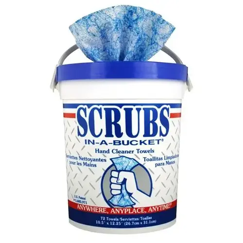 Hand Cleaner Towels - Bucket of 72 Hand Cleaner Towels - Bucket of 72