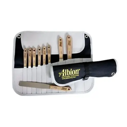 9-Piece Classic Series Spatula Set with Nylon Tool Wrap 9-Piece Classic Series Spatula Set with Nylon Tool Wrap