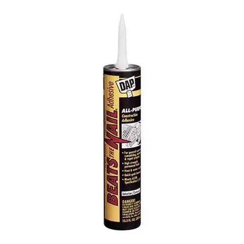 Beats the Nail All Purpose Construction Adhesive - 10.3 Oz. Cartridge Beats the Nail All Purpose Construction Adhesive - 10.3 Oz. Cartridge