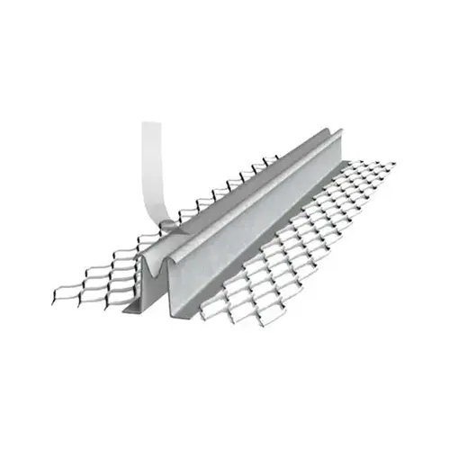 10 ft #XJ15 Galvanized Double-J Control Joint with 1/2" Ground 10 ft #XJ15 Galvanized Double-J Control Joint with 1/2" Ground