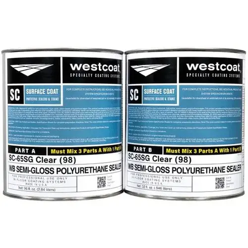 SC-65SG Water-Based Polyurethane - Clear Semi-Gloss 1 gal 3:1 Formula SC-65SG Water-Based Polyurethane - Clear Semi-Gloss 1 gal 3:1 Formula